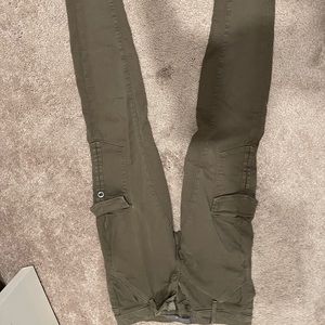 Joe’s Jeans Olive green fitted cargo pants